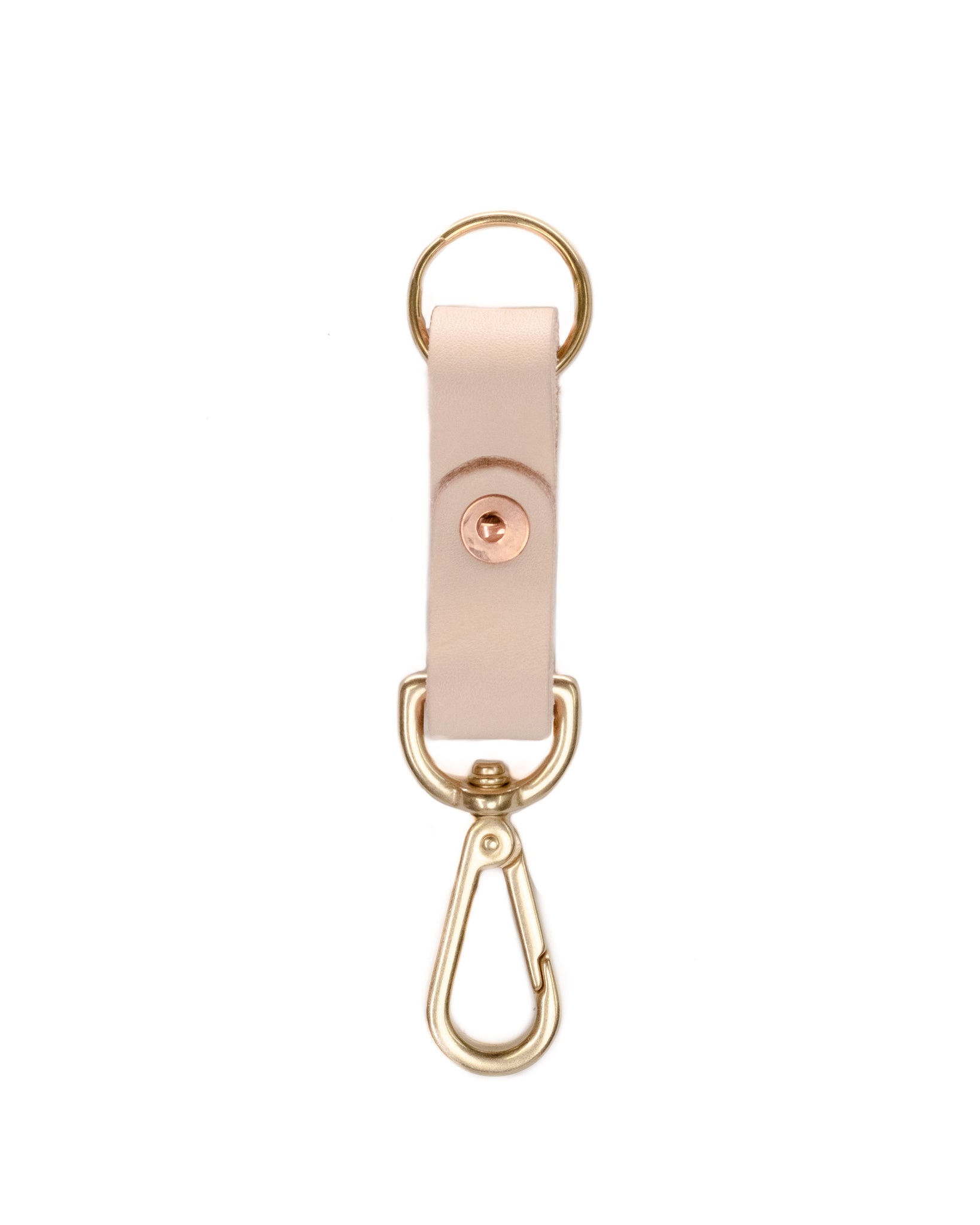 Flora + Brass Key Ring