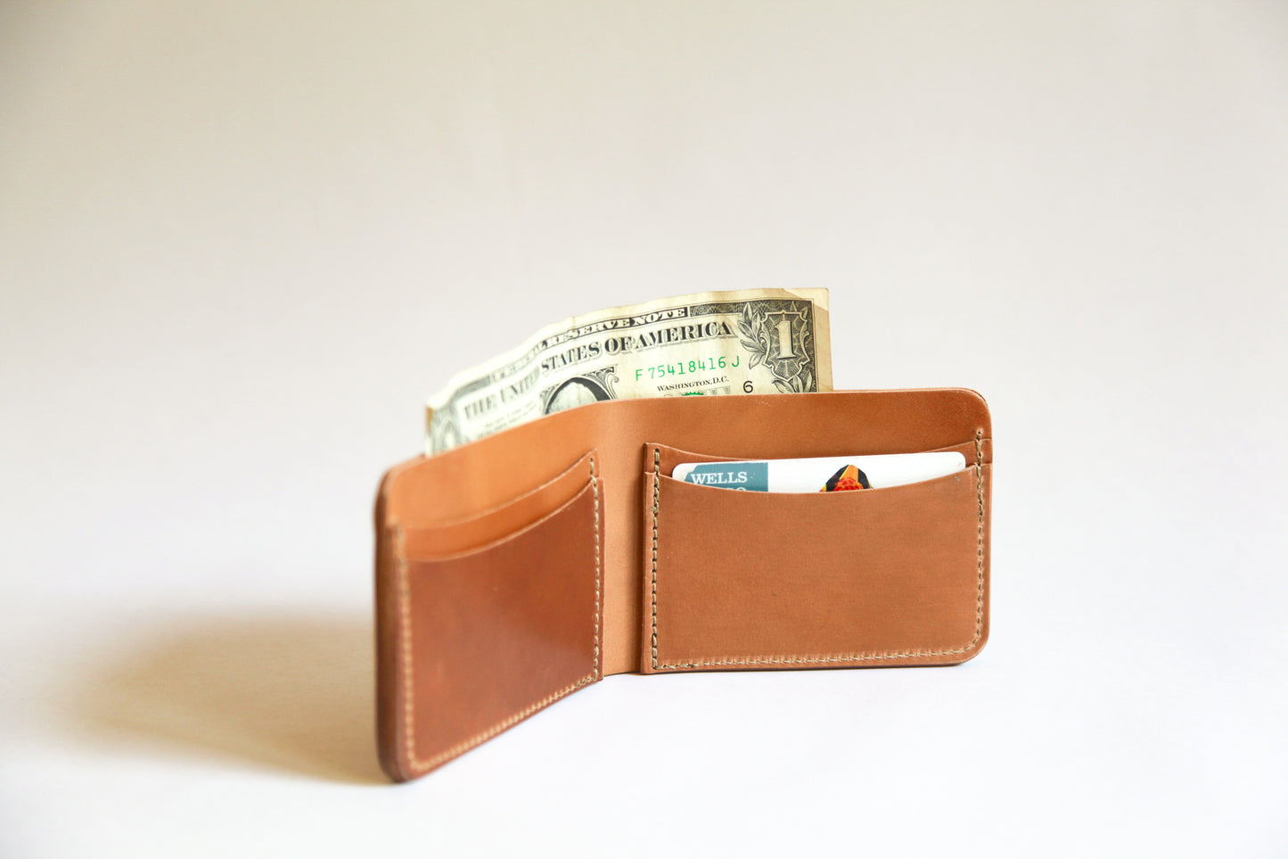 Shell Cordovan Bi-fold wallet