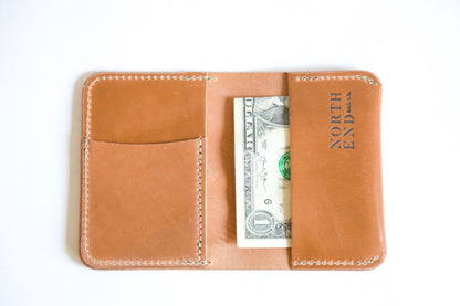Shell Cordovan Slim Fold Wallet